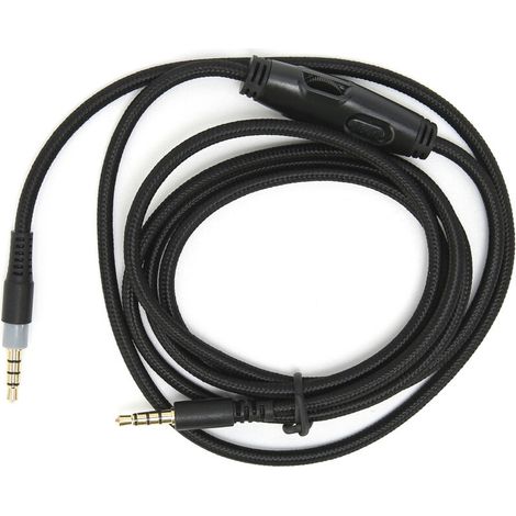 Câble audio 3.5mm mâle-mâle avec contrôle de volume pour HyperX Cloud, casque gaming (1/5)