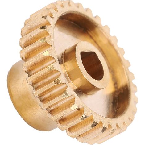 Engrenage droit en laiton 30 dents module 0.8 alésage 6mm pièces industrielles robotiques (1/5)