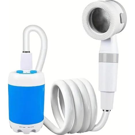 Douche portable, artefact de bain de dortoir extérieur, douche électrique rechargeable, portable, douche de camping, douche auto-amorçante simple, douche pour animaux de compagnie (1/5)