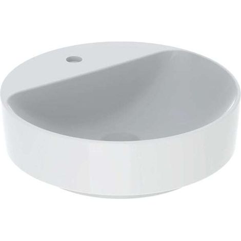 Geberit VariForm Aufsatzwaschtisch rund, 450mm, mit Hahnloch und (1/5)