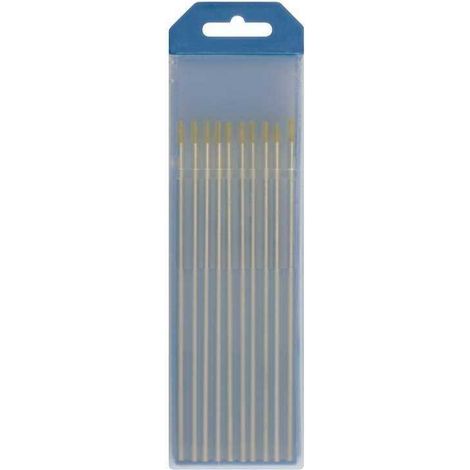 Lote de 10 electrodos GYS de tungsteno Lanthane WL15 Ø 1,6 - Oro (AC/DC) - 045330