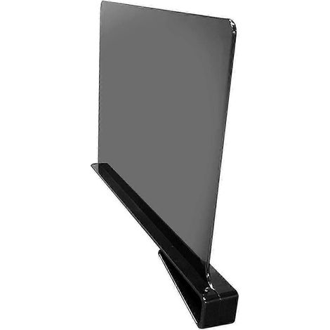 Séparateurs d'étagères en acrylique pour placards et salles de bain : gain de place grâce à leurs étagères verticales.-Black (1/5)
