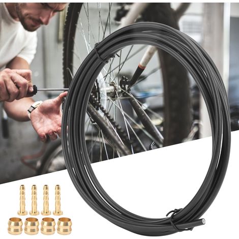 Kit de flexibles de freins hydrauliques pour VTT, étanche, haute résistance, durable, avec bague de contact, compatible avec... (1/5)