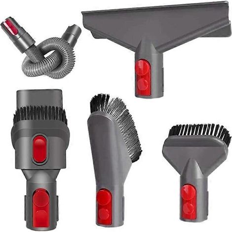 Kit de 6 accessoires pour aspirateur Dyson V7, V8, V10 et V11 : brosse douce lavable et réutilisable. (1/2)