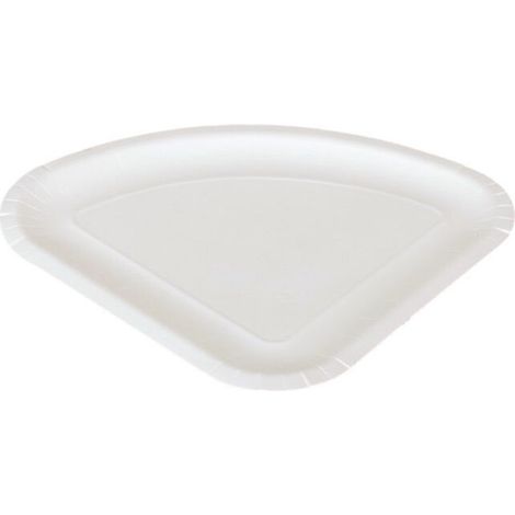Assiette jetable en carton pour pizza 1/4 - 100 pièces - Ecobioshopping (1/2)