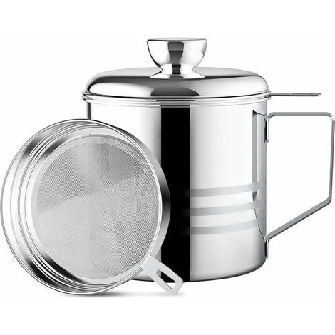 Pot de filtre à huile inox filtre 1.2L304 + bourrelet supérieur inox (1/5)