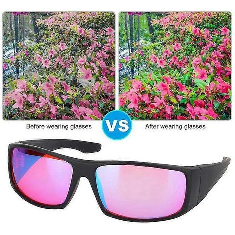 Lunettes correctrices pour daltonisme (rouge-vert), lunettes pour améliorer la vue. (1/4)