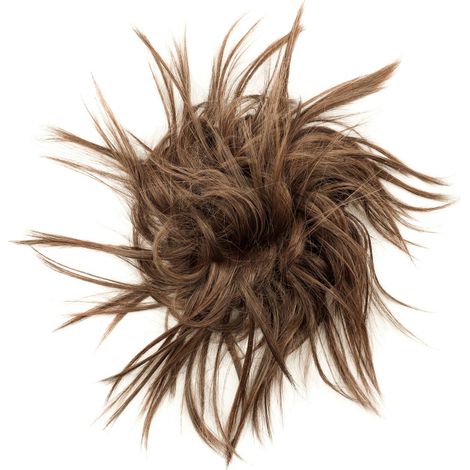Pelucas con moño rizado para mujer, coletas despeinadas, gomas para el pelo, pelucas voluminosas, extensiones de cabello sintético. (1/5)