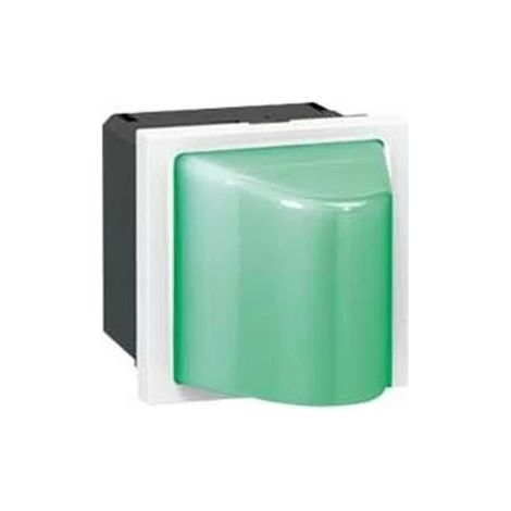 Legrand 078572 Hublot vert Mosaic 230V 2 mod