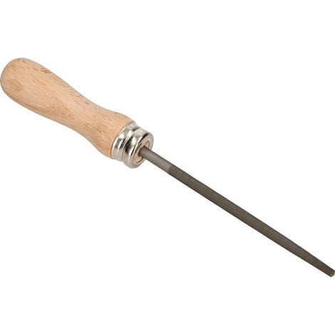 KOTARBAU Lime d'atelier ronde - Longueur : 100 mm - Coupe 2 (moyenne) - Lime à main ronde en métal pour traitement grossier du métal. (1/5)