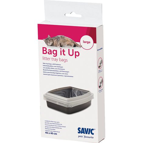 Savic Bag it Up Large Fodere per Gatto Cucciolata vassoi, 46 cm