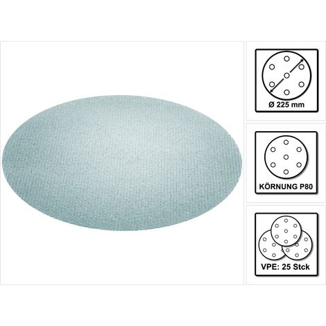 FESTOOL Netzschleifmittel Granat Net D225 P80 GR NET/25 - 203312