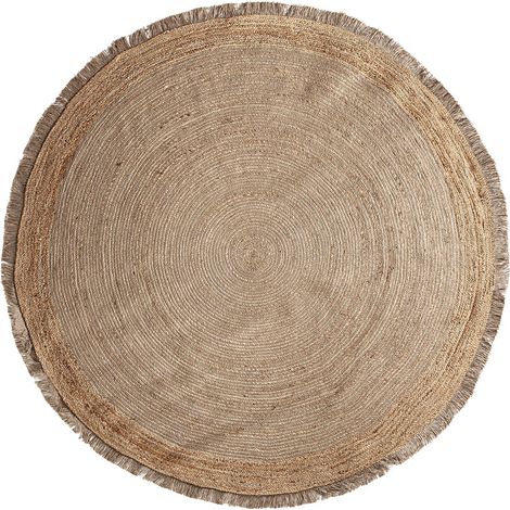 Tapis Edna Boho en Jute Naturel - Brun naturel terreux (1/3)