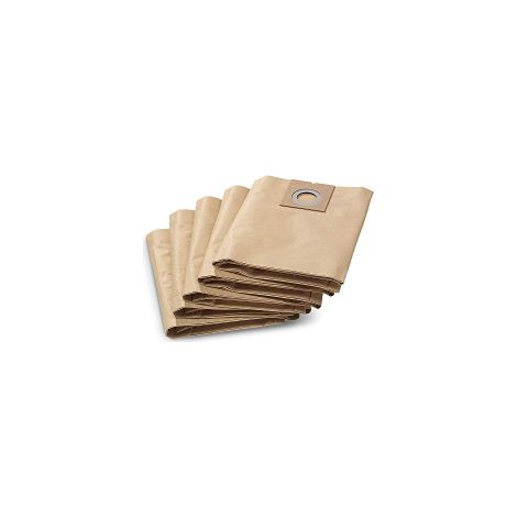 Sacs filtrants KARCHER papier 2 couches – Accessoire pour aspirateur NT 27/1 – Certifié BIA-C classe M – Lot de 5 filtres – Certeo (1/6)
