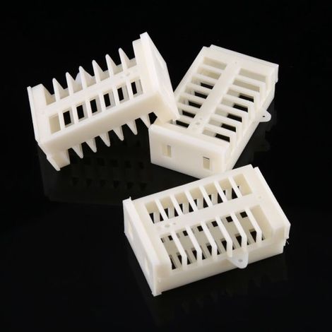 Multifonctionnel , Bee Queen Cage , Boîte de match en plastique , Cage de receveur mobile , Outils bricolage (vide) (1/5)
