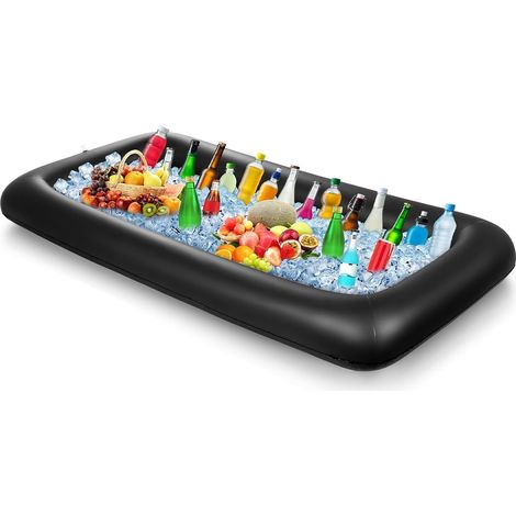 Porte-gobelet Gonflable,Jouets de Piscine gonflables,Table Bar Piscine,Grand Bar de Piscine Gonflable Porte-Bouteille Gonflable Flottant Fête de Piscine d'été Fête sur la Plage (1/5)
