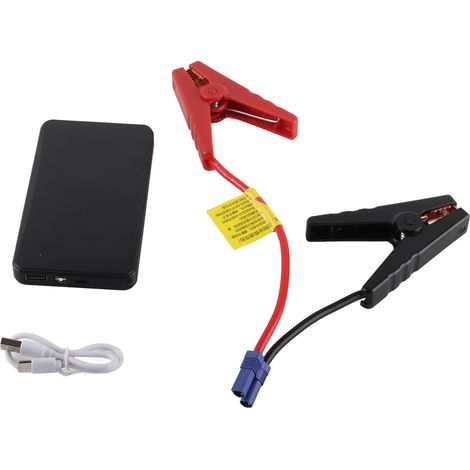 Démarreur de voiture 600A crête 12000mAh portable 12V batterie booster pour moteurs jusqu'à 4.0L avec lampe LED et port USB (1/5)