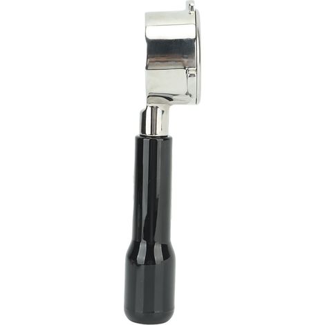 Porte-filtre sans fond 54 mm en acier inoxydable, porte-filtre à café 3 oreilles pour Breville 8 Type C2, noir, plastique (1/5)