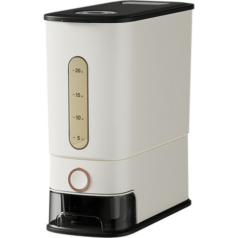 Récipient à riz de 24 litres avec verre doseur et graduations horaires, pratique pour le rangement en cuisine