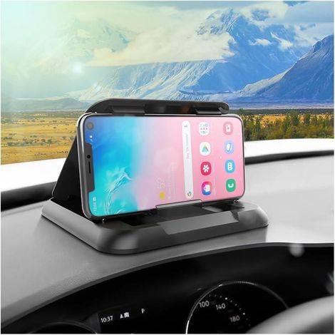 Support téléphone silicone voiture tapis montage tableau de bord console centrale (1/5)