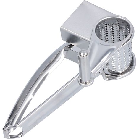 Râpe à Fromage Manuelle Rotative en Acier Inoxydable pour Noix, Poulet et Fromage (1/5)