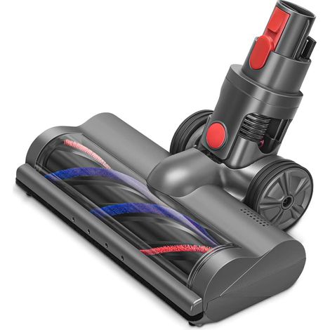 Anwendbare Motorkopfbürste, kompatibel mit kabellosem Staubsauger Dyson V7 V8 V10 V11, Turbinenbürste mit LED für kurzflorige Teppiche und Hartböden