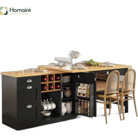 Schwarz Esstisch 120 x 40 x 74 cm MDF HOMAIRE (1/5)