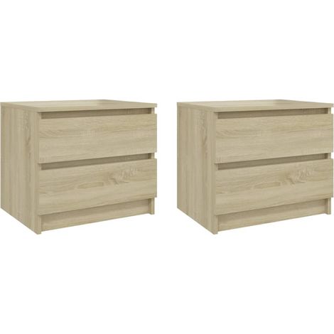 Maison Exclusive - Comodini 2pz Rovere Sonoma 50x39x43,5 cm in Legno Multistrato
