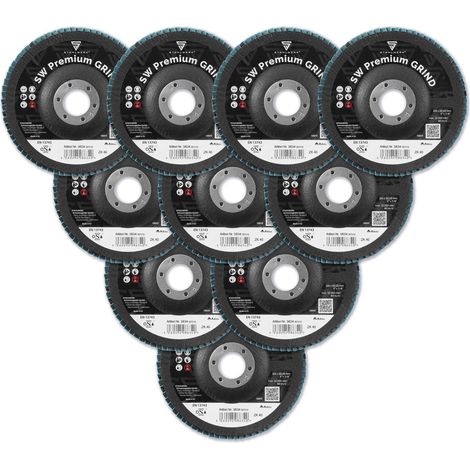 STAHLWERK disco abrasivo disco lamellare disco lamellare P40 Ø125 mm set da 10