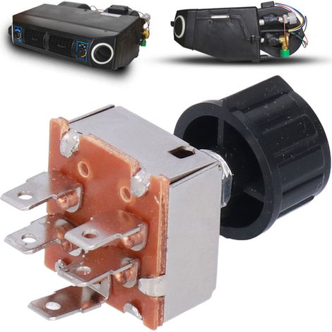 Remplacement universel de commutateur de ventilateur de climatisation à courant alternatif rotatif à 4 vitesses pour Freightliner INM2G754A (1/5)