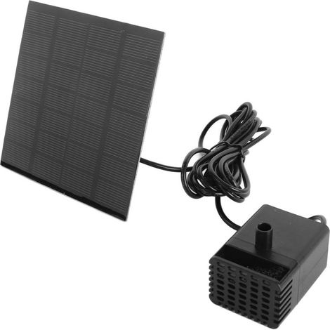 Pompe de fontaine à eau solaire extérieure petit Kit de fontaine de bain d'oiseau Submersible pour étang jardin piscine 120 cm ascenseur (1/5)