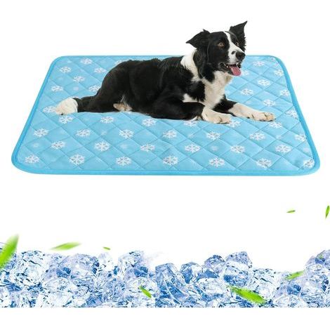 Kühlmatte für Hunde – selbstkühlendes Hundebett – Kühlkissen – wasserdicht – rutschfest – für Zuhause, Reisen, Auto (L) (1/5)