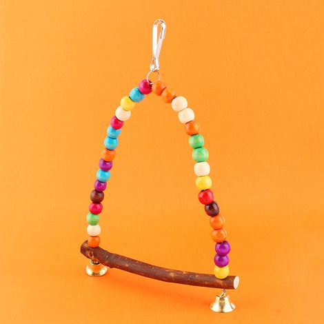 GARRYFIZH Animal de compagnie oiseau perroquet perruche perruche calopsitte Cage hamac balançoire jouets suspendus jouet