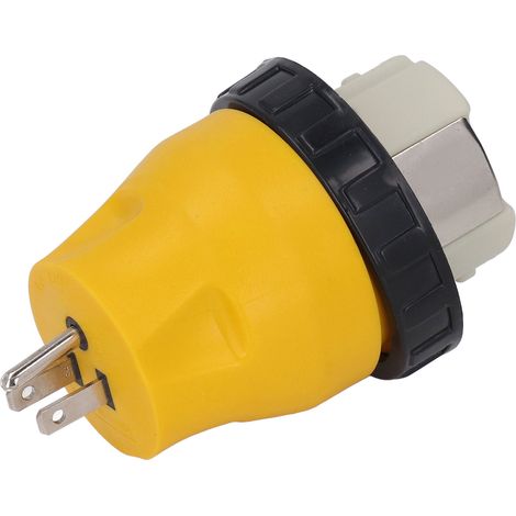 Adaptateur secteur pour camping-car, prise de conversion 15 A vers 50 A, pour générateur, avec verrouillage par rotation, prise américaine 125 V (1/5)