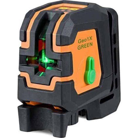 Geo Fennel – Laser croix vert 1 ligne – Portée 20m – Alarme visuelle et sonore – Support mural et trépied – Fonctionnement manuel (1/8)