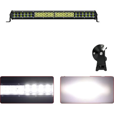 Barra luminosa a LED impermeabile, doppia fila, 20 pollici (1/2)