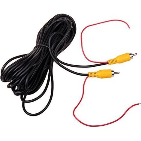 GENERIC-Câble RCA 10M – Connecteur jack phono pour recul voiture – Fil de détection rouge – Transmission vidéo précise (1/2)