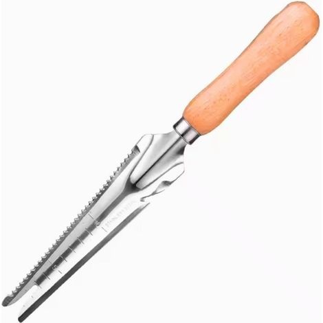 Outils de désherbage multifonctionnels pour le jardin – Coupe-mauvaises herbes et pelle manuelles en acier inoxydable (1/5)