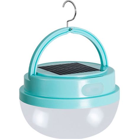 Lampe solaire, ampoule rechargeable, lampe solaire champignon portable et étanche pour le camping, vert clair (1/5)