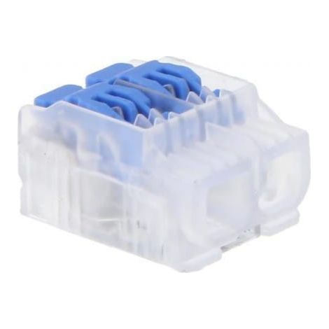 Connettore rapido SCL2 B10 con leva, ideale per cavi e fili, 2 vie, 4 mm, 32 A, 450 V, 88001303 /10 pz./