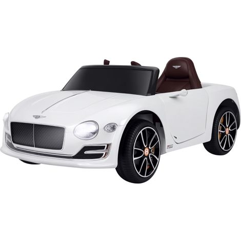 Elektroauto für Kinder Bentley GT mit Lizenz, 12V Sportfahrzeug mit Eltern-Fernbedienung, Metall und PP 108x60x43 cm, Weiß (1/5)