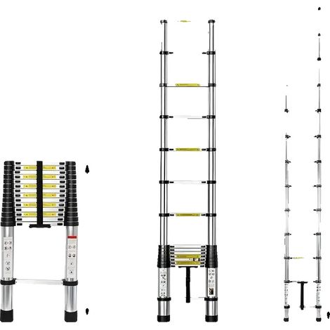 Teleskopleiter, rutschfestes Design, leichte Konstruktion, 4.4m Kein Haken (1/2)