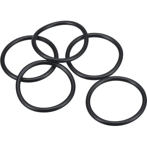 Joint Torique en Caoutchouc Nitrile 33mm OD 28mm ID 2,65mm Largeur, 5 Joints Etanchéité Métriques pour Robinet Plomberie Réparation Automobile, Noir (1/5)