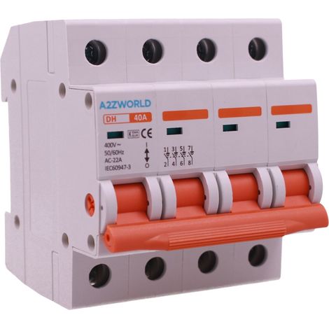 Interruttore Sezionatore Modulare 4P 4M AC 400V IP20 DH (40A)