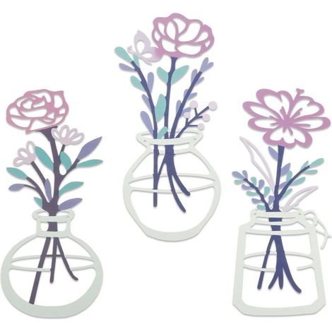 Ensemble de 3 fleurs en métal - Décoration murale - Sculptures murales en métal à suspendre - Cadeau idéal pour la fête des mères (1/4)
