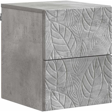 Wall-Mounted Bedside Cabinet Concrete Grey 34.5 x 33 x 40 cm vidaXL