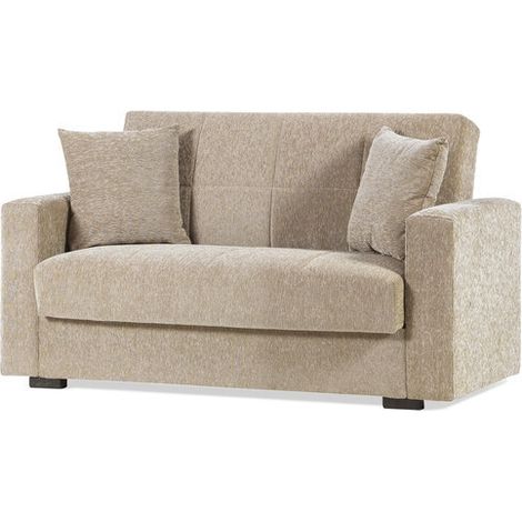 DIVANO 2 POSTI C/CASSETTONE NORA LUMOS BEIGE (1/2)