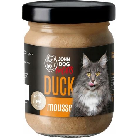 JD pour chats adultes  Mousse humide 100 g - Mousse de canard 100 g