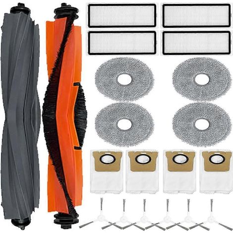 Filtre pour aspirateur brosse pour aspirateur Filtre de brosse pour aspirateur filtre de L20 Ultra/ L30 Ultra Robot Aspirateur Main Side Brosse HEPA Filtre Serpillière Dust Ba (1/5)