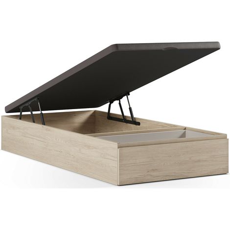 Rete a doghe contenitore con cassetto 90 x 200 cm Naturale chiaro - HESTIA di YSMÉE